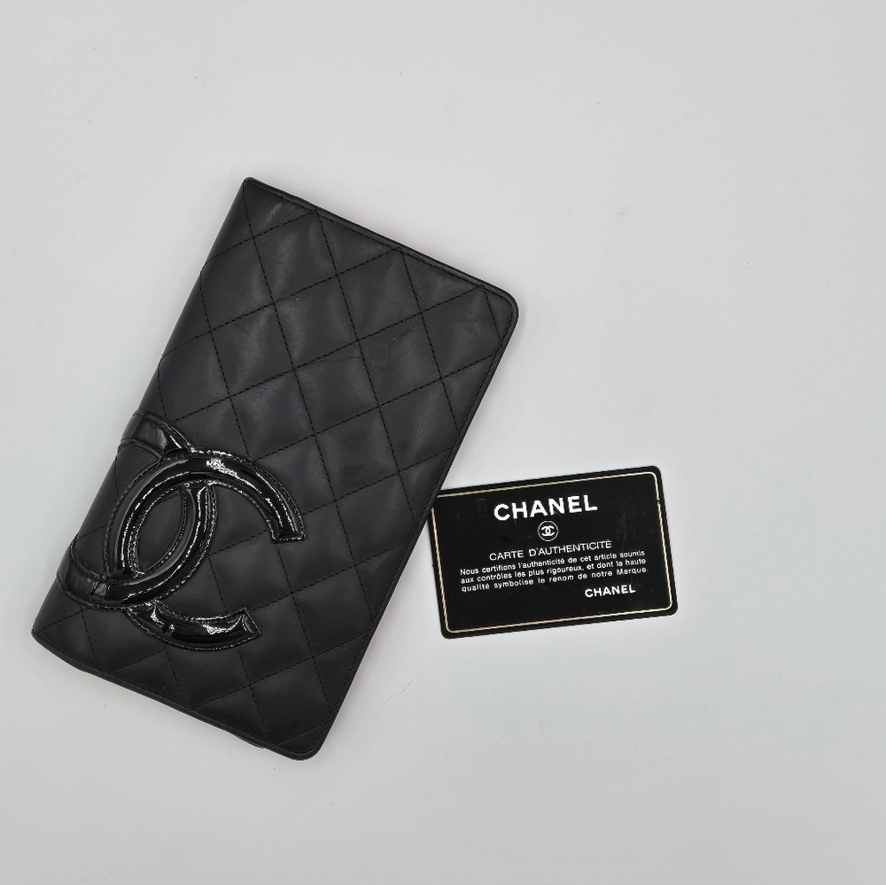 Chanel Cambon Wallet CC Calfskin Leather